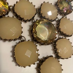 Unique beautiful necklace with adjustable brass chain.